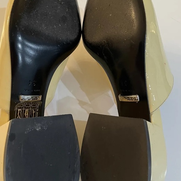 GUCCI Lexi Butter 34/4 Horsebit Patent Leather Sandals/Mules 890.00 Authentic - Picture 7 of 7